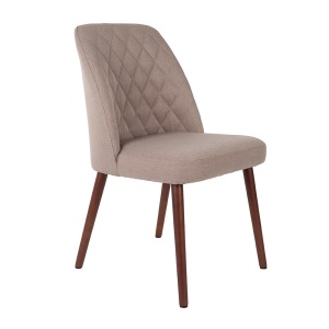 Scaun dining crem din textil Conway Quiet Object