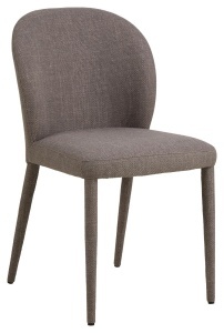 Scaun dining gri deschis/maro din textil Patricia Actona Company