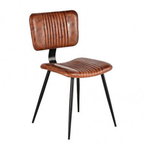Scaun dining maro din piele Shay Giner y Colomer