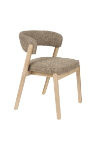 Scaun dining maro din textil Bright Zuiver