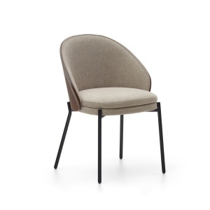 Scaun dining maro din textil Eamy Kave Home