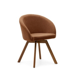 Scaun dining maro din textil Marvin Chenille Kave Home