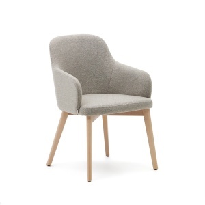 Scaun dining maro din textil Nelida Kave Home