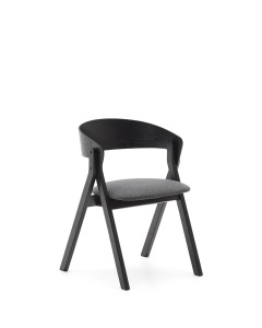 Scaun dining negru din lemn Godia Kave Home