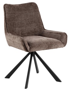 Scaun dining rotativ maro din textil Eddie Actona Company