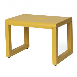 Scaunel galben din lemn Little Architect Ferm Living