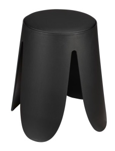 Scaunel pentru baie negru din plastic Comiso Wenko