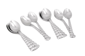 Set 12 lingurite argintii din metal Ozd The Home Collection