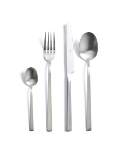 Set 16 tacamuri argintii din metal Dilora Kave Home