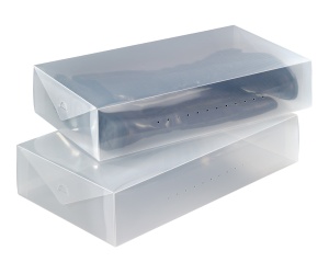 Set 2 cutii pentru depozitarea cizmelor din plastic Evia Wenko