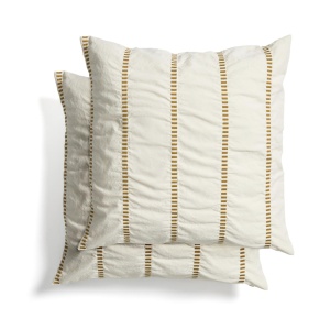 Set 2 fete de perna galben mustar din bumbac 50x50 cm Lidala Kave Home
