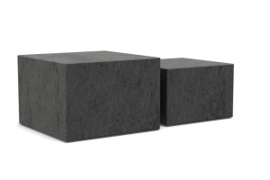 Set 2 mese de cafea negre Dice Ocean Quiet Object