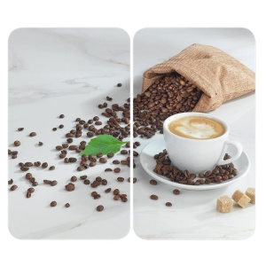 Set 2 placi protectie plita multicolore din sticla 30x52 cm Aromatica Wenko