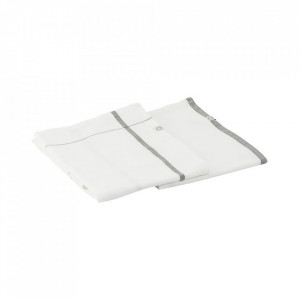Set 2 prosoape bucatarie crem/verde din bumbac 55x75 cm Halida House Doctor