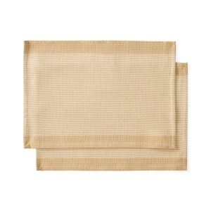 Set 2 protectii de masa bej din bumbac 35x50 cm Briven Kave Home
