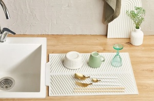 Set 2 suporturi pentru vase crem din fibre sintetice EM-2259-K2 The Home Collection