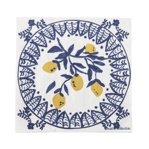 Set 20 servetele albastre din hartie 33x33 cm Maxima Creative Collection