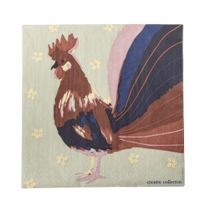 Set 20 servetele multicolor din hartie 33x33 cm Hanaia Creative Collection