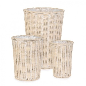 Set 3 cosuri crem din ratan Raady Bizzotto