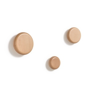 Set 3 cuiere maro deschis din lemn Nadue Kave Home