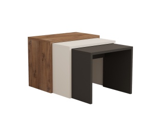 Set 3 mese de cafea multicolore Gul The Home Collection