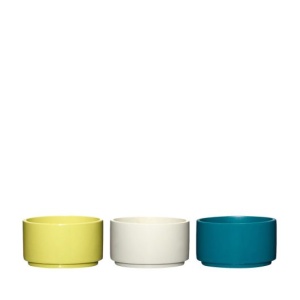 Set 3 recipiente multicolore din fibre naturale Kanso Hubsch