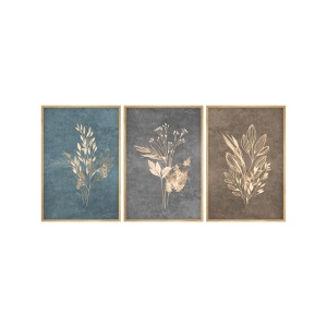 Set 3 tablouri multicolore din lemn 30x40 cm Huhu242 The Home Collection