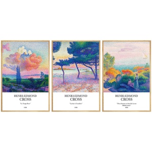 Set 3 tablouri multicolore din lemn 50x70 cm Huhu265 The Home Collection
