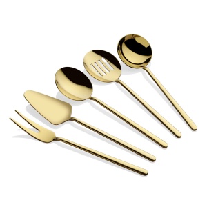 Set 5 accesorii aurii din metal Allegra The Home Collection