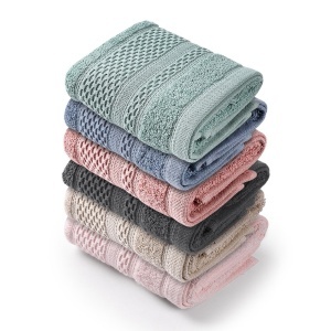 Set 6 prosoape multicolore din bumbac 30x50 cm Piramit 3 The Home Collection