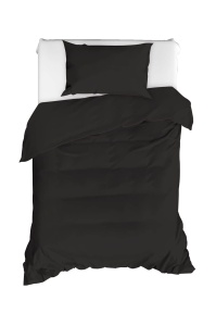 Set cuvertura neagra din bumbac Fresh Single The Home Collection