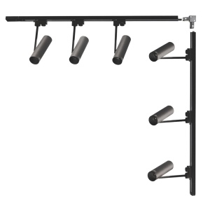 Sina neagra din metal cu 6 spoturi Zestaw Corner Zuma Line