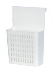 Suport bucatarie alb din polipropilena 24x35,5 cm pentru usa Door Organizer Wenko