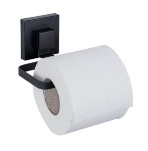 Suport hartie igienica negru din metal Quadro Wenko