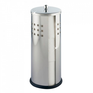 Suport pentru hartie igienica argintiu din metal Ancona Shiny Wenko