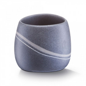 Suport pentru periuta dinti gri din fibre sintetice 10 cm Stone Zeller