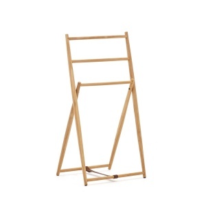 Suport pentru prosoape maro din lemn 50 cm Roxana Kave Home