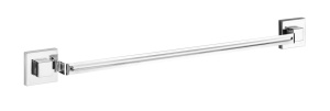 Suport prosoape din metal argintiu 61 cm Vacuum Loc Quadro Wenko