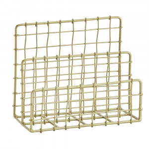 Suport reviste auriu din metal Joseph Madam Stoltz