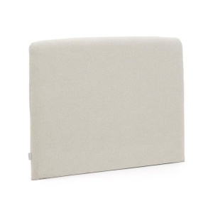 Tablie pat bej perla din textil 108 cm Valma Kave Home