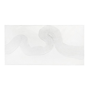 Tablou alb din fibre naturale 70x140 cm Texture Bizzotto