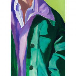 Tablou multicolor cu rama din lemn 50x70 cm Spring Jacket Paper Collective