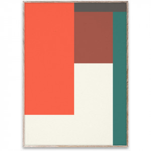 Tablou multicolor cu rama din lemn Wrong Geometry 04 Paper Collective