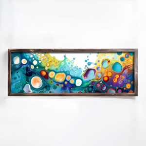 Tablou multicolor din lemn 40x120 cm EMR020 The Home Collection
