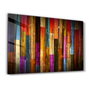Tablou multicolor din sticla 70x110 cm OGLS-1099 The Home Collection