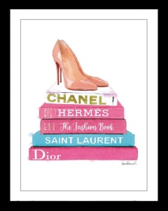 Tablou multicolor din sticla 70x90 cm Iconic Brands Pink Ter Halle