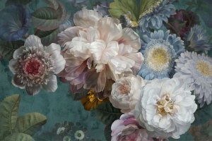 Tablou multicolor din sticla 80x120 cm Flowers Ter Halle