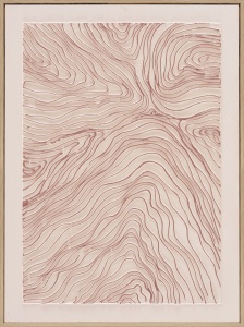 Tablou roz din fibre naturale 60x80 cm Dram Ter Halle