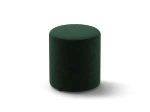 Taburet rotund verde inchis din catifea 40 cm Dia Micadoni