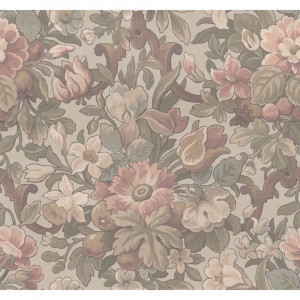 Tapet multicolor din hartie Vintage Flora Pastel Rebel Walls